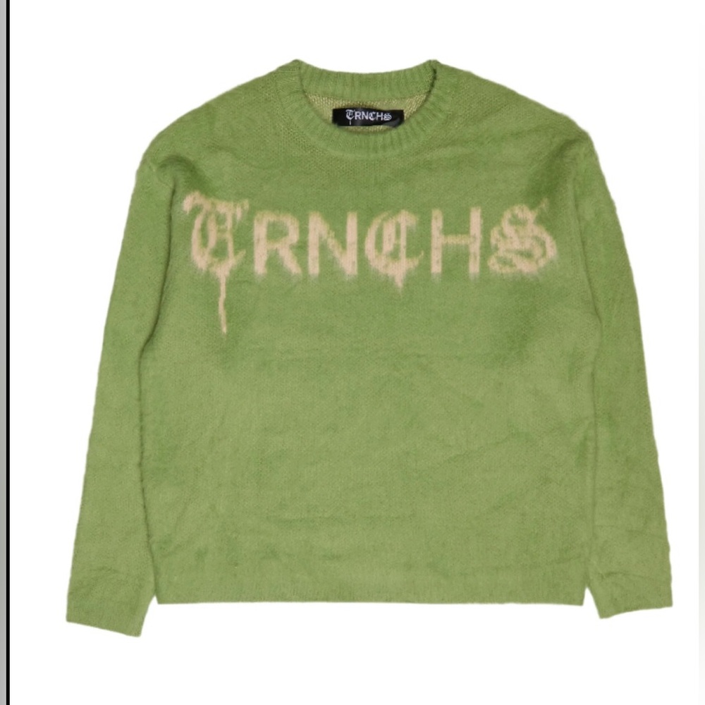 TRNCHS Mohair Green/Oatmeal Men's Sweater